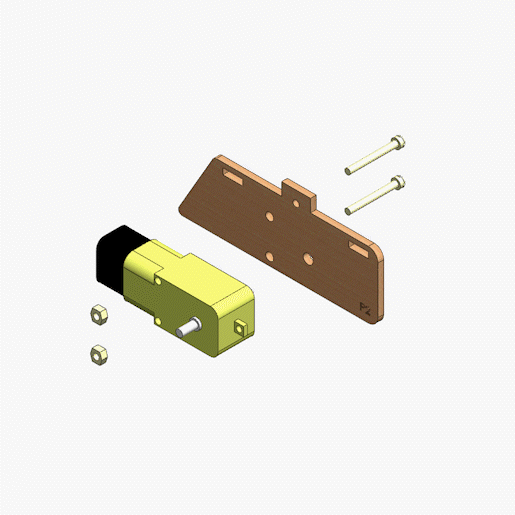 Animação da fixação do motor