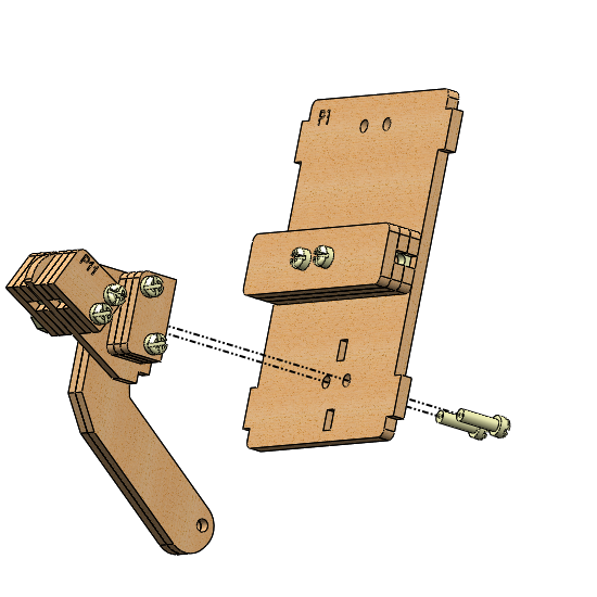 Fixação do suporte do escudo