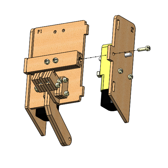 Fixação do suporte do motor E