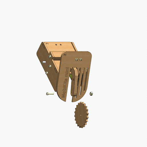Animação da Fixação da roda dentada