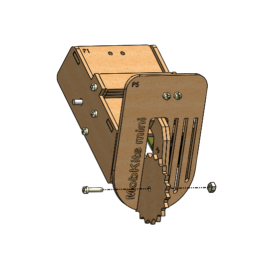 Fixação da roda dentada
