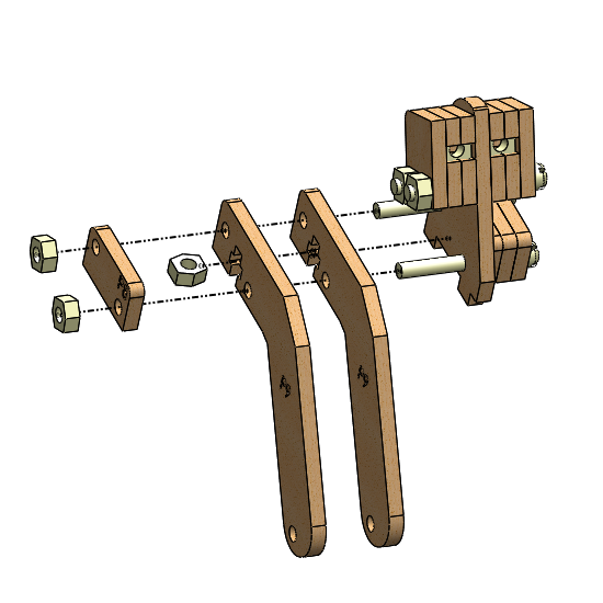 Fixação Suporte da roda dentada