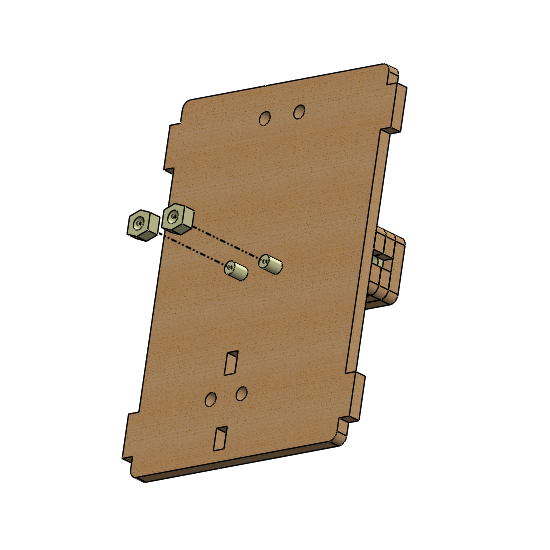 Fixação das peças na base P1