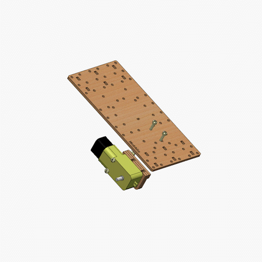 Animação da fixação dos motores