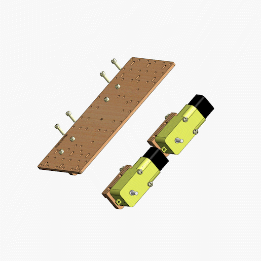 Animação da fixação dos motores