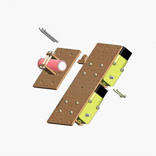 Animação da fixação do Suporte de Bateria