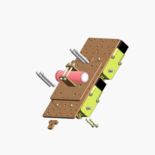 Animação da fixação do Suporte de Bateria